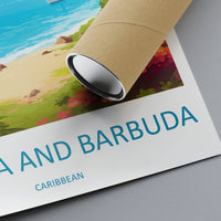 Antigua and Barbuda Travel Print Wall Art Antigua and Barbuda Wall Hanging Home Décor Antigua and Barbuda Gift Art Lovers Wall Art Caribbean