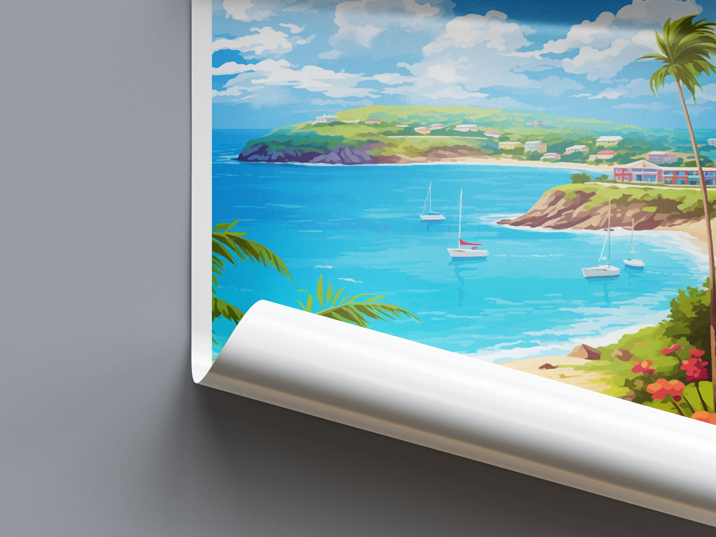 Antigua and Barbuda Travel Print Wall Art Antigua and Barbuda Wall Hanging Home Décor Antigua and Barbuda Gift Art Lovers Wall Art Caribbean