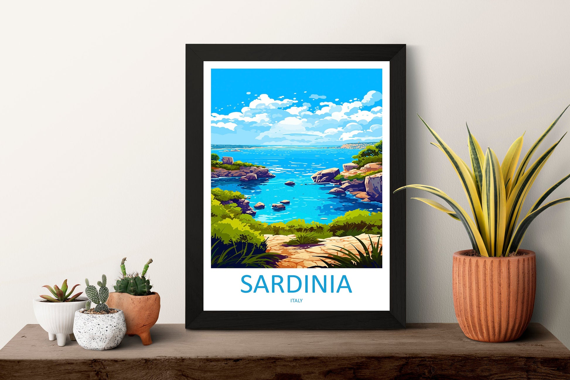 Sardinia Travel Print Wall Art Sardinia Wall Hanging Home Decor Sardinia Gift Art Lovers Wall Art Print Sardinia Italy Art Sardinia Poster