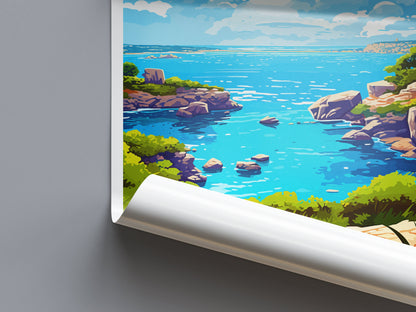 Sardinia Travel Print Wall Art Sardinia Wall Hanging Home Decor Sardinia Gift Art Lovers Wall Art Print Sardinia Italy Art Sardinia Poster