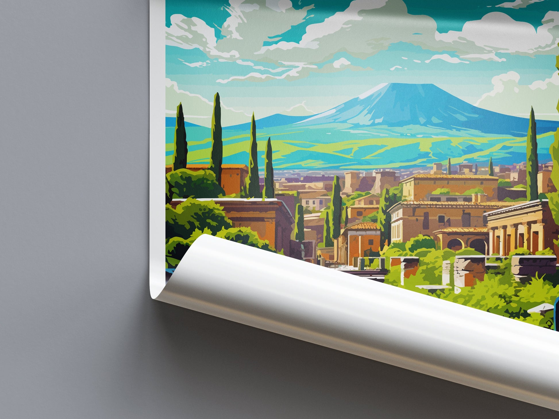Pompeii Travel Print Wall Art Pompeii Italy Wall Hanging Home Decoration Pompeii Gift Art Lovers Wall Art Print Pompeii Italy Art Pompeii