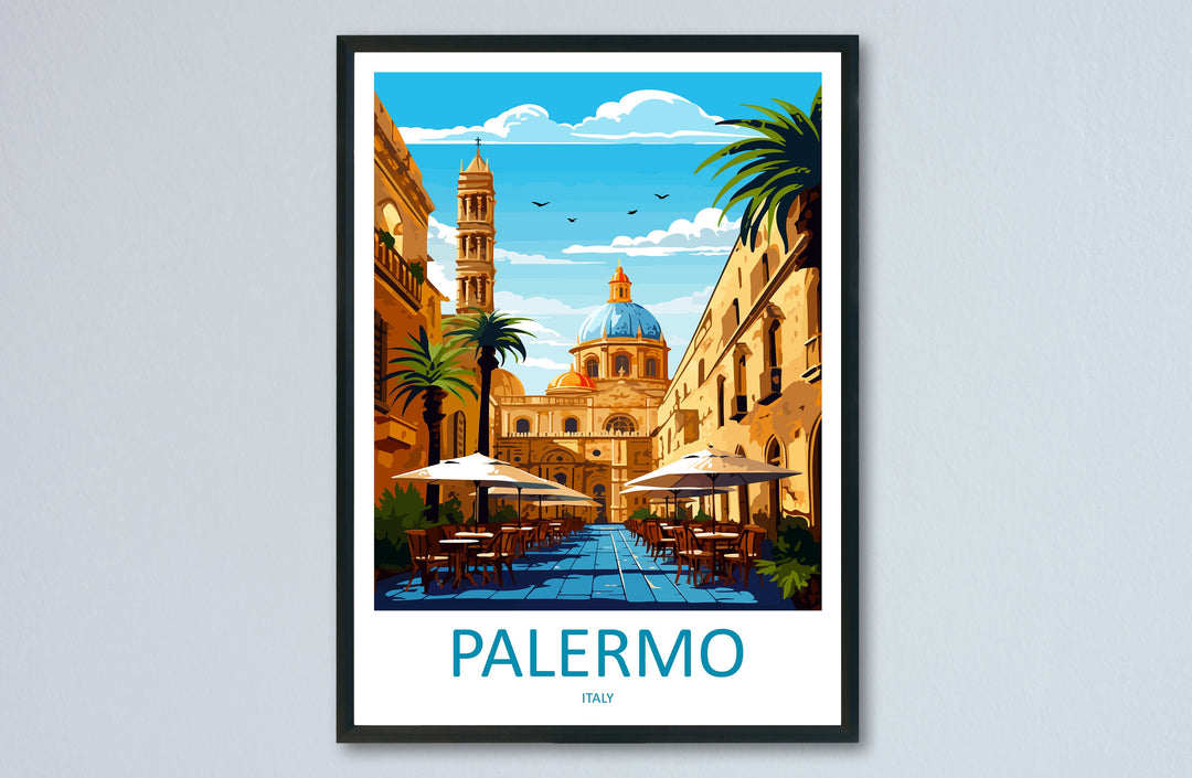 Palermo Travel Print Palermo Sicily Home Décor Palermo Art Print Sicily Town Room Print For Sicily Gift Palermo Poster Wall Art For Italy