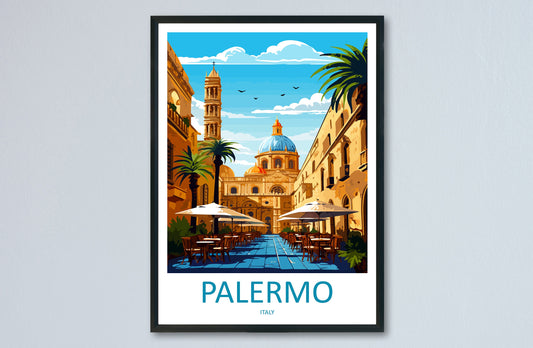 Palermo Travel Print Palermo Sicily Home Décor Palermo Art Print Sicily Town Room Print For Sicily Gift Palermo Poster Wall Art For Italy