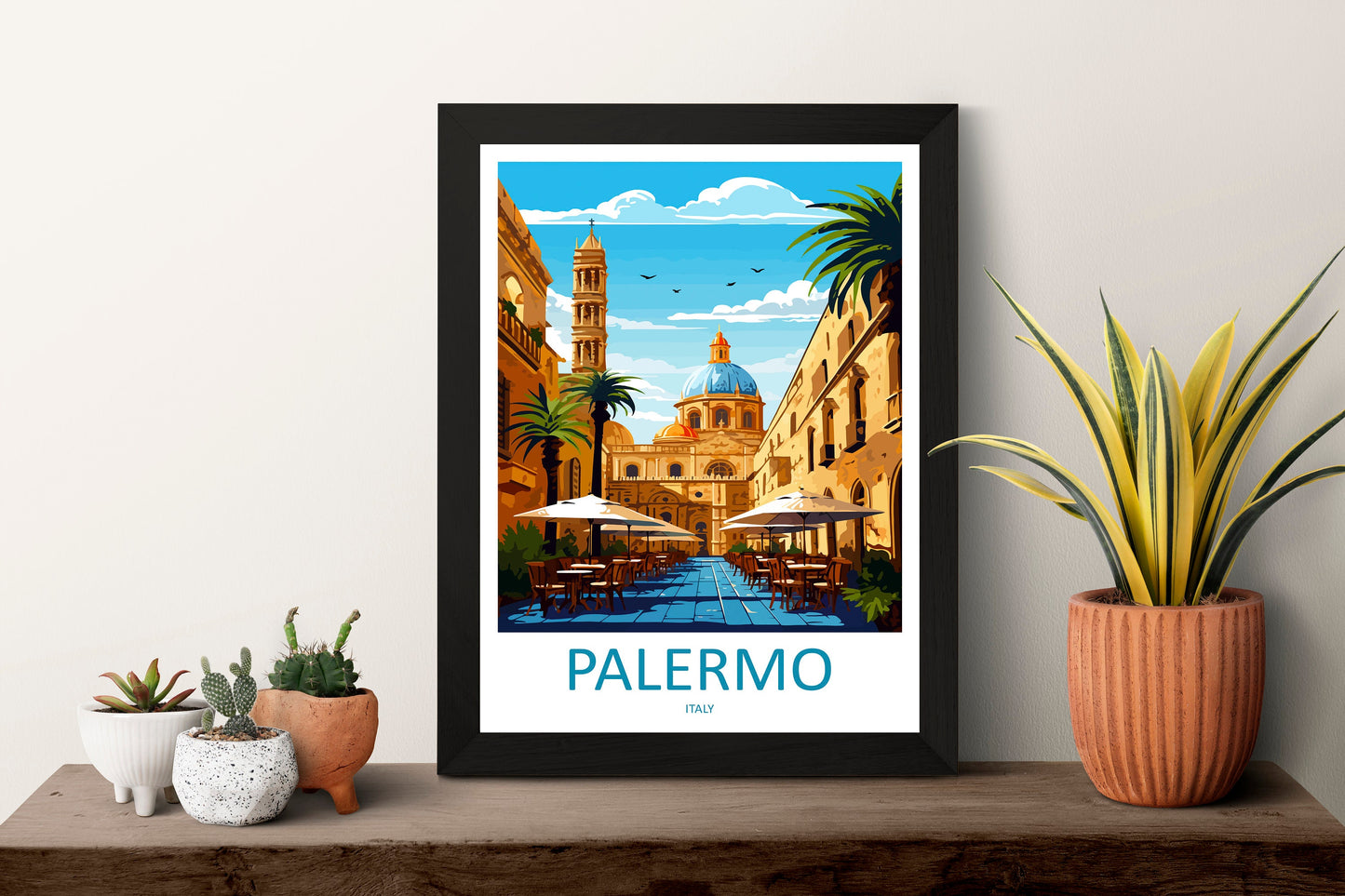 Palermo Travel Print Palermo Sicily Home Décor Palermo Art Print Sicily Town Room Print For Sicily Gift Palermo Poster Wall Art For Italy