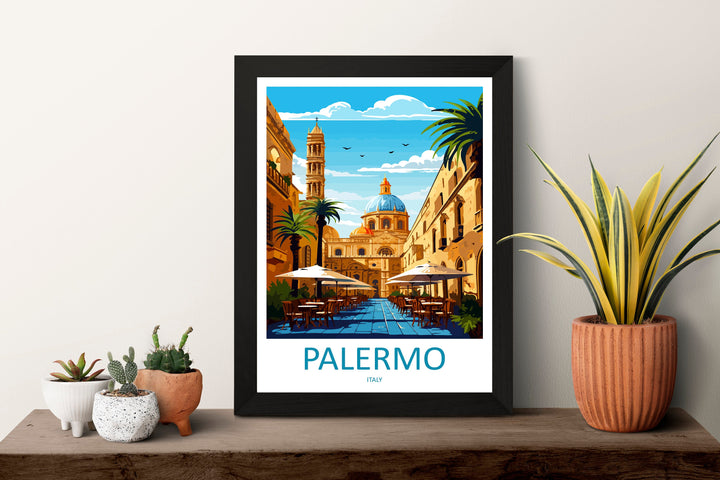 Palermo Travel Print Palermo Sicily Home Décor Palermo Art Print Sicily Town Room Print For Sicily Gift Palermo Poster Wall Art For Italy