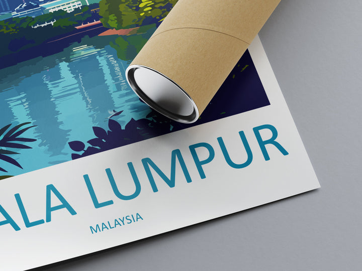 Kuala Lumpur Travel Print Wall Decor Kuala Lumpur Poster Kuala Lumpur Travel Print Art Kuala Lumpur Illustration Malaysia
