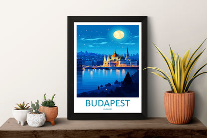 Budapest Travel Print Wall Art Budapest Wall Hanging Home Décor Budapest Gift Art Lovers Hungary Art Lover Gift Budapest Wall Décor