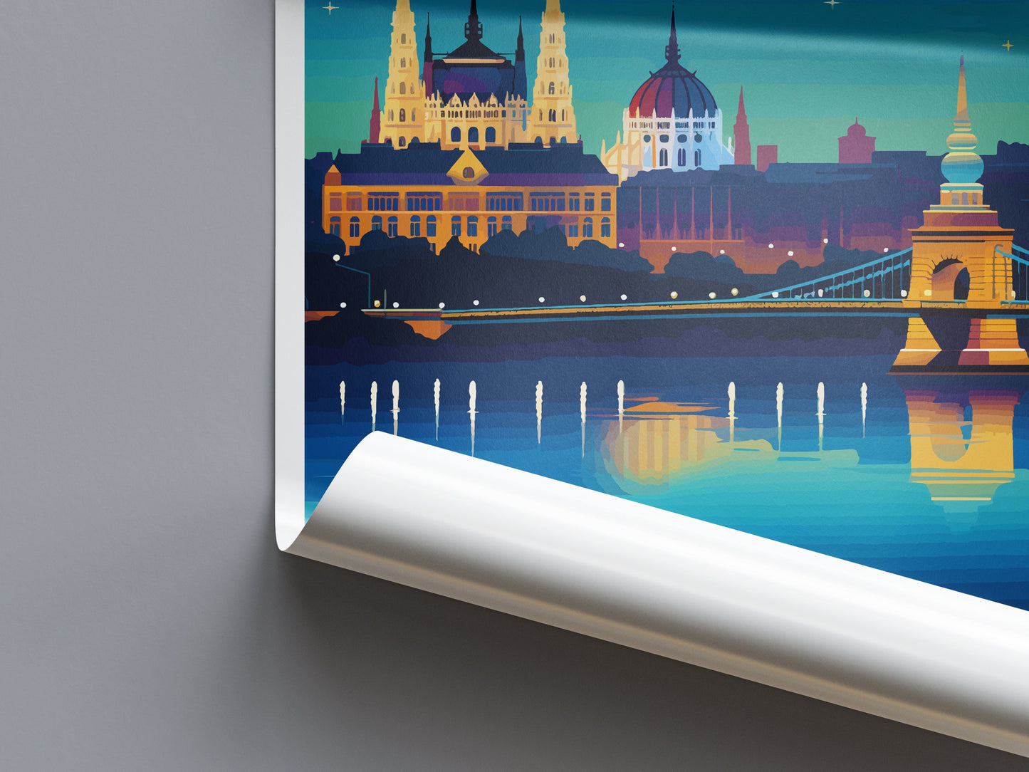 Budapest Travel Print Wall Art Budapest Wall Hanging Home Décor Budapest Gift Art Lovers Hungary Art Lover Gift Budapest Wall Décor