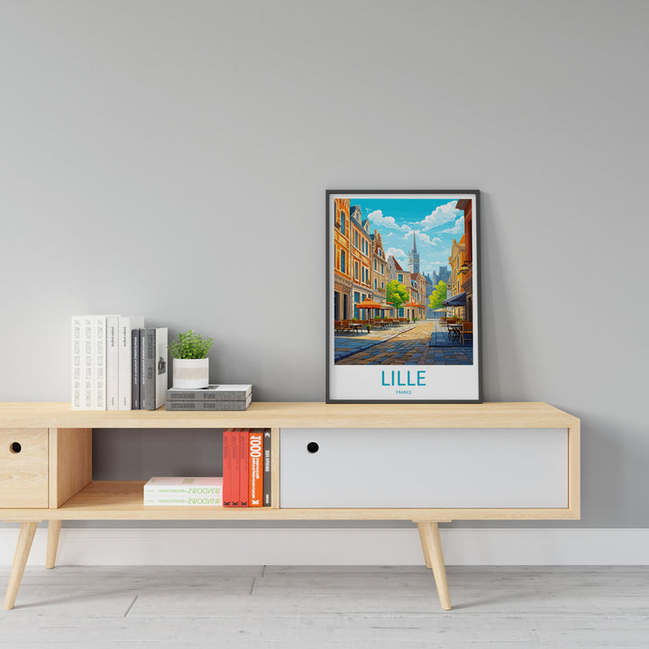 Lille Travel Print Wall Art Lille Wall Hanging Home Décor Lille Gift Art Lovers France Art Lover Gift Lille Print