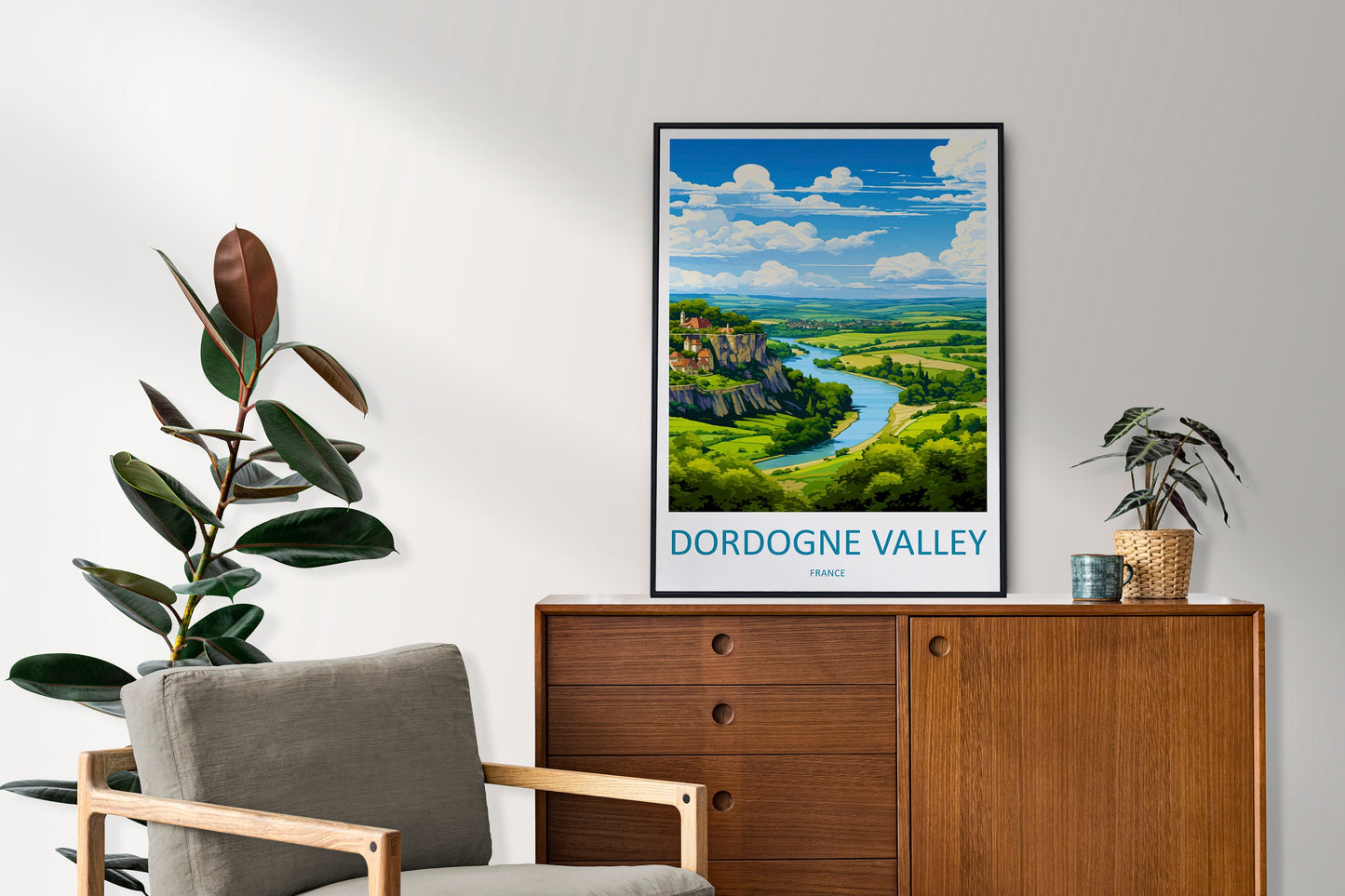 Dordogne Travel Print Wall Art Dordogne Wall Hanging Home Decoration Dordogne Gift Art Lovers Wall Art Print Art Dordogne Wall Hanging Art