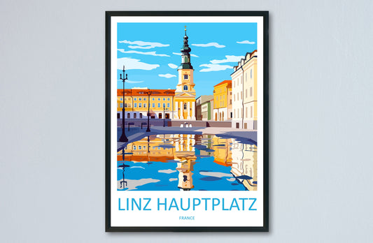 Linz Travel Print Wall Art Linz Wall Hanging Home Décor Linz Gift Art Lovers Austria Art Lover Gift Linz Travel Poster Linz Wall Poster