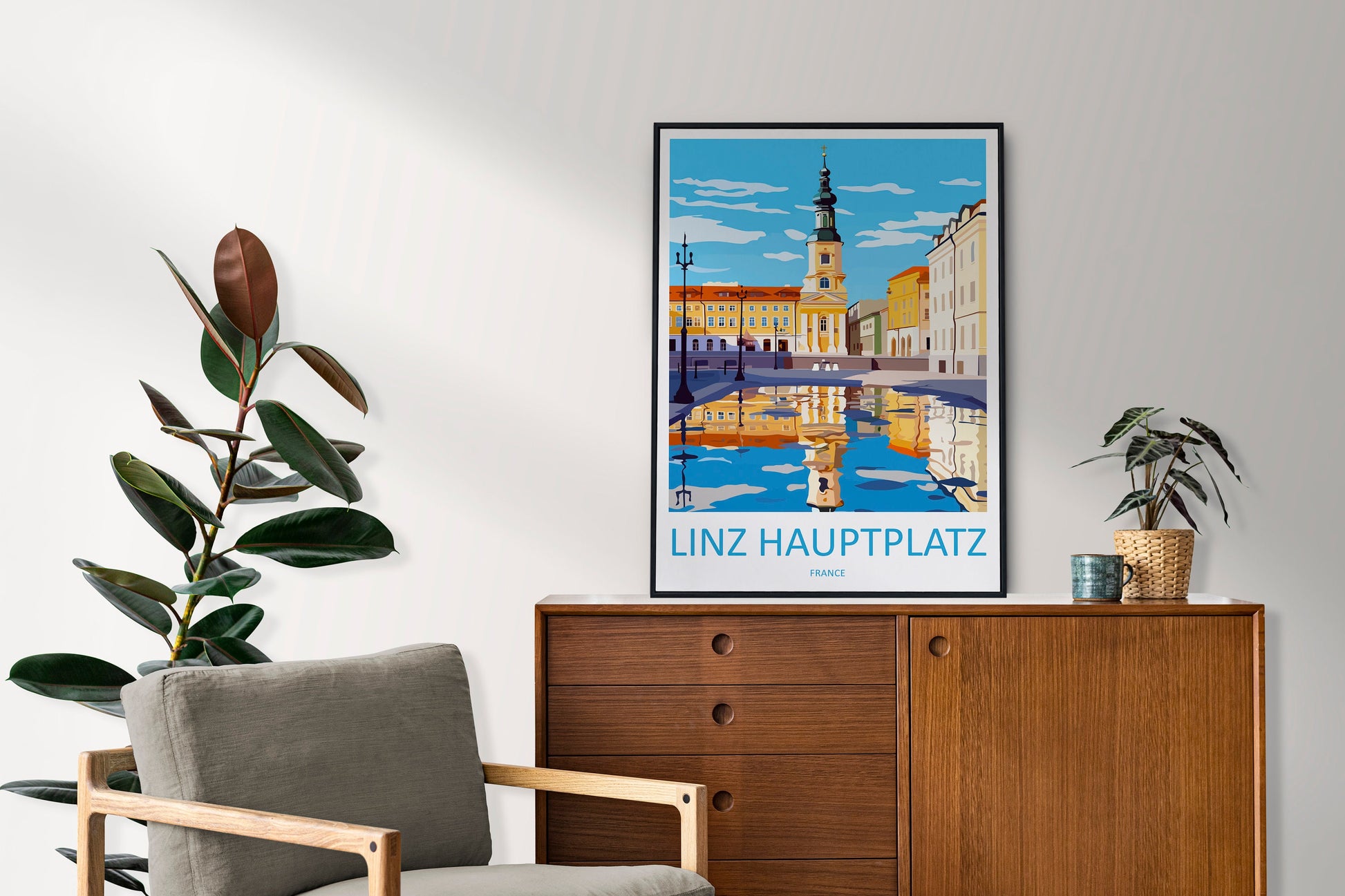 Linz Travel Print Wall Art Linz Wall Hanging Home Décor Linz Gift Art Lovers Austria Art Lover Gift Linz Travel Poster Linz Wall Poster