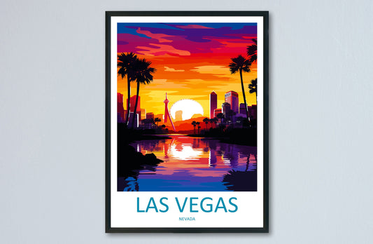 Las Vegas Travel Print Wall Art Las Vegas Wall Hanging Home Décor Las Vegas Gift Art Lovers Nevada Art Lover Gift Las Vegas Wall Décor