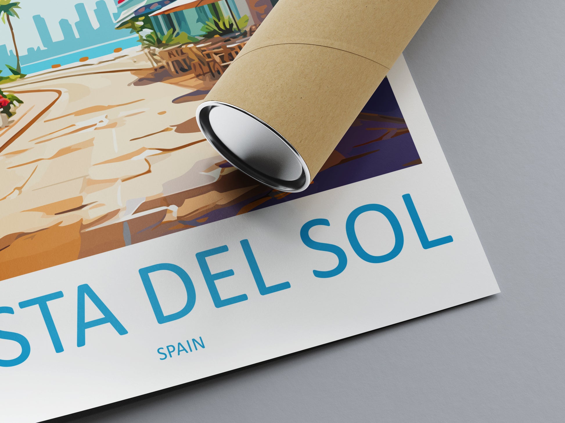 Costa Del Sol Travel Print Wall Art Costa Del Sol Wall Hanging Home Décor Costa Del Sol Gift Art Lovers Spain Art Lover Gift Art Print