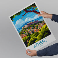 Athens Travel Print Wall Art Athens Greece Wall Hanging Home Decoration Athens Gift Art Lovers Wall Art Print Athens Greece Wall Poster Art