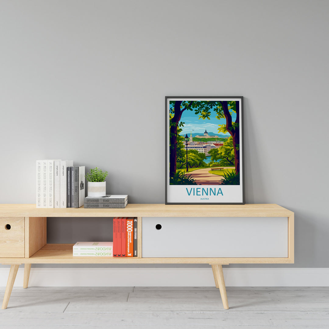 Vienna Travel Print Wall Art Vienna Wall Hanging Home Decoration Vienna Gift Art Lovers Wall Art Print Art Vienna Wall Print Austria Art