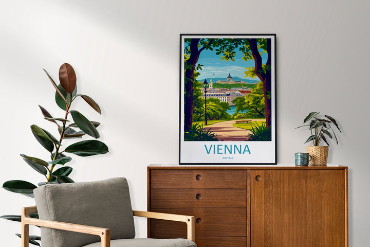 Vienna Travel Print Wall Art Vienna Wall Hanging Home Decoration Vienna Gift Art Lovers Wall Art Print Art Vienna Wall Print Austria Art