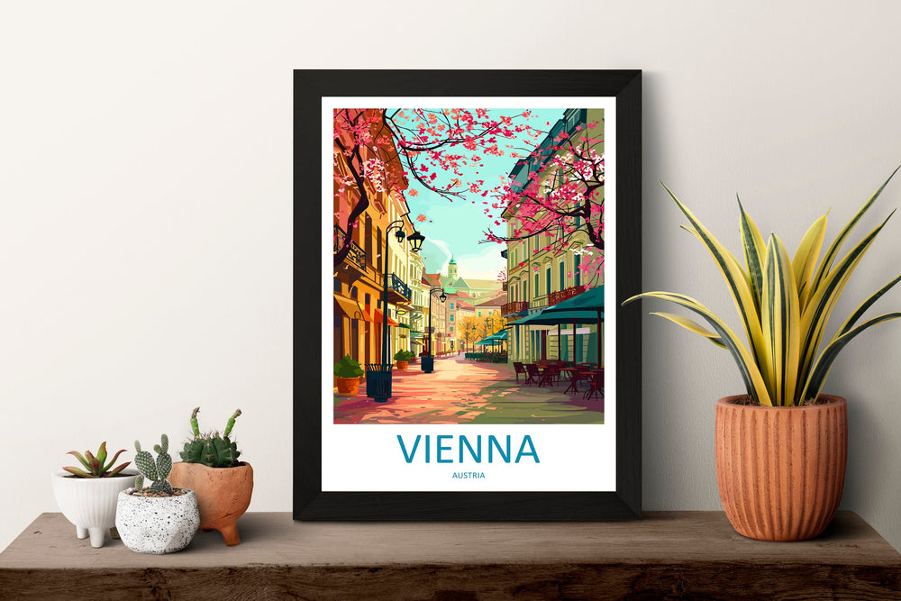 Vienna Travel Print Wall Art Vienna Wall Hanging Home Decoration Vienna Gift Art Lovers Wall Art Print Art Vienna Wall Print Austria Art