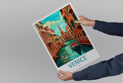 Venice Travel Print Wall Art Venice Italy Wall Hanging Home Decoration Venice Gift Art Lovers Wall Art Print Venice Italy St. Mark's Square