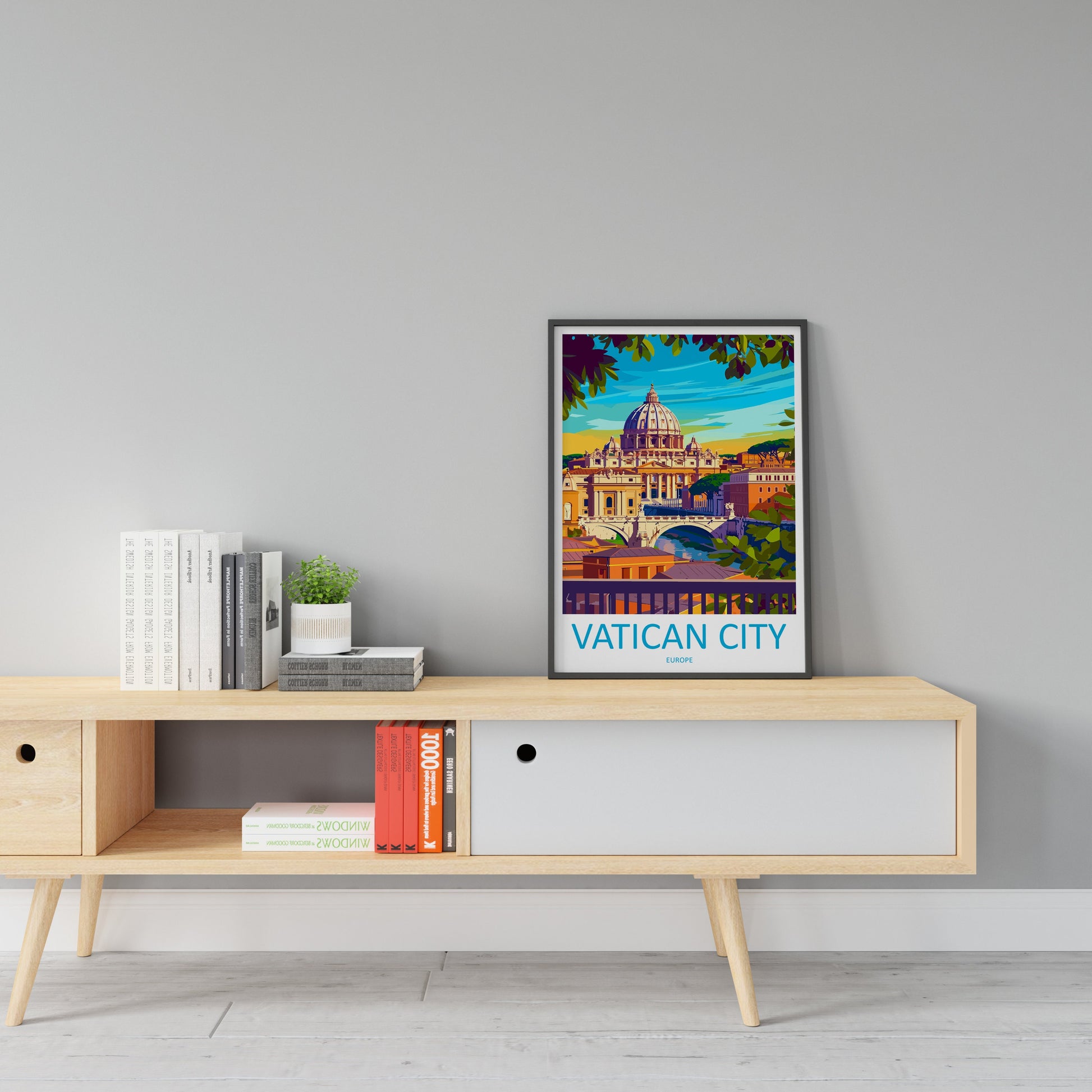 Vatican City Travel Print Wall Art Vatican City Italy Wall Hanging Home Decoration Vatican City Gift Art Lovers Wall Art Print Vatican City