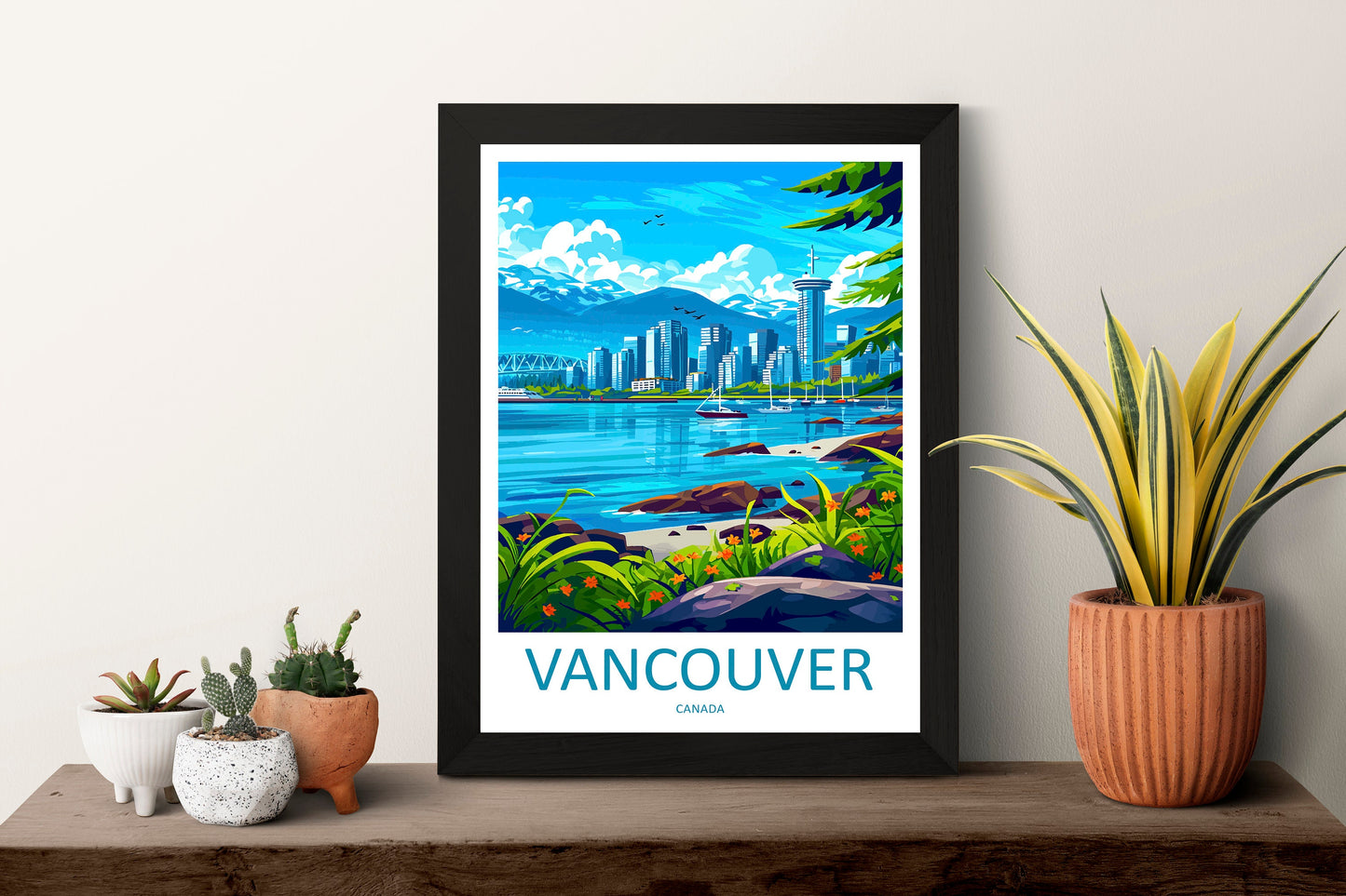 Vancouver Travel Print Wall Art Vancouver Wall Hanging Home Décor Vancouver Gift Art Lovers Canada Art Lover Gift Vancouver Gift