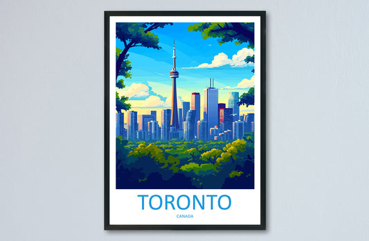 Toronto Travel Print Wall Art Toronto Wall Hanging Home Décor Toronto Gift Art Lovers Canada Art Lover Gift Toronto Gift