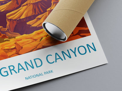 Grand Canyon National Park Travel Print Wall Art Grand Canyon Wall Hanging Home Décor Grand Canyon Gift Art Lovers Arizona Art Lover Gift