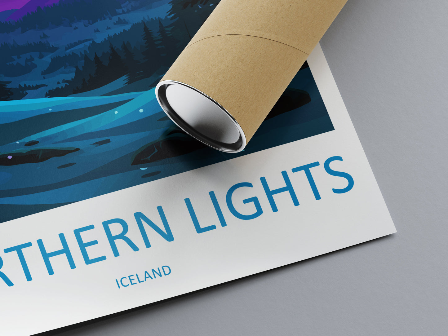 Northern Lights Travel Print Wall Art Aurora Borealis Wall Hanging Home Décor Aurora Borealis Gift Art Lovers Iceland Art Lover Gift Decor