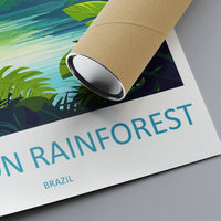 Amazon Rainforest Travel Print Wall Art Amazon Rainforest Wall Hanging Home Decor Amazon Rainforest Gift Art Lovers Wall Art Print Art