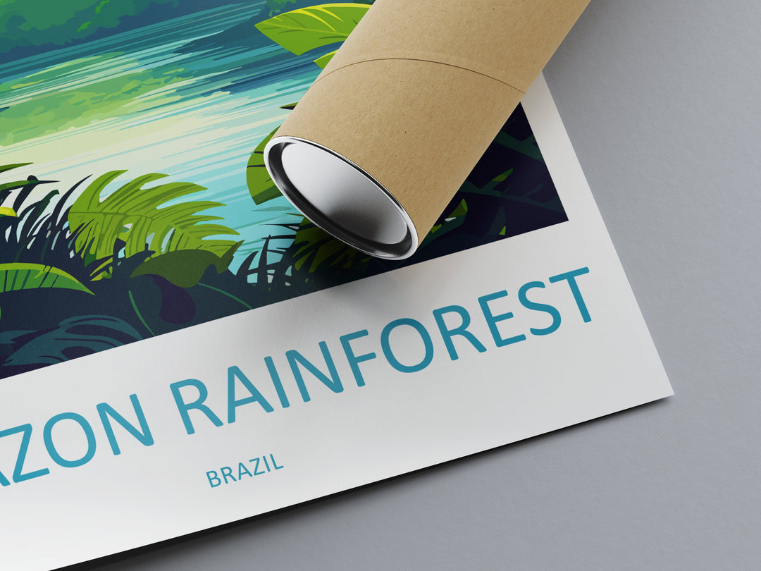 Amazon Rainforest Travel Print Wall Art Amazon Rainforest Wall Hanging Home Decor Amazon Rainforest Gift Art Lovers Wall Art Print Art