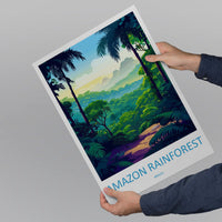 Amazon Rainforest Travel Print Wall Art Amazon Rainforest Wall Hanging Home Decor Amazon Rainforest Gift Art Lovers Wall Art Print Art
