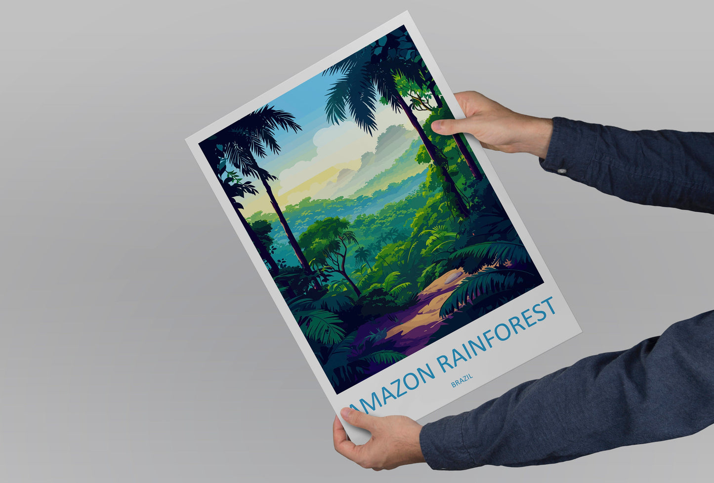 Amazon Rainforest Travel Print Wall Art Amazon Rainforest Wall Hanging Home Decor Amazon Rainforest Gift Art Lovers Wall Art Print Art