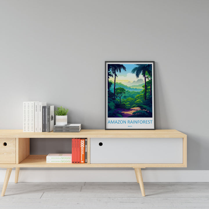 Amazon Rainforest Travel Print Wall Art Amazon Rainforest Wall Hanging Home Decor Amazon Rainforest Gift Art Lovers Wall Art Print Art