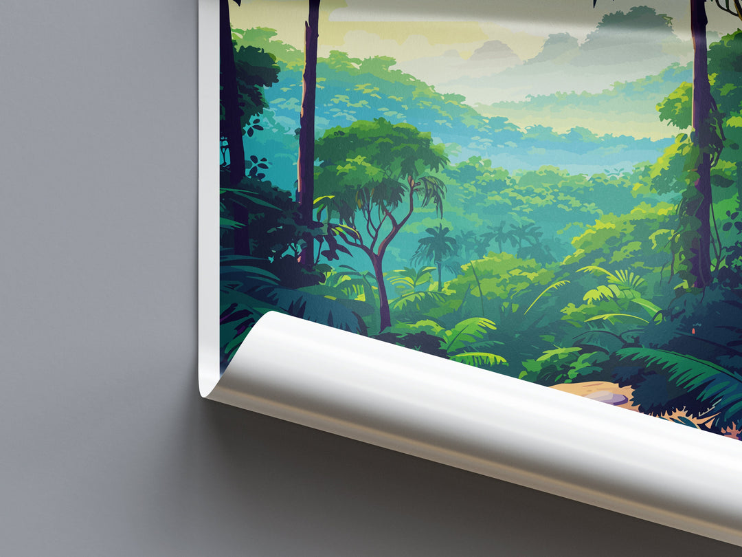 Amazon Rainforest Travel Print Wall Art Amazon Rainforest Wall Hanging Home Decor Amazon Rainforest Gift Art Lovers Wall Art Print Art