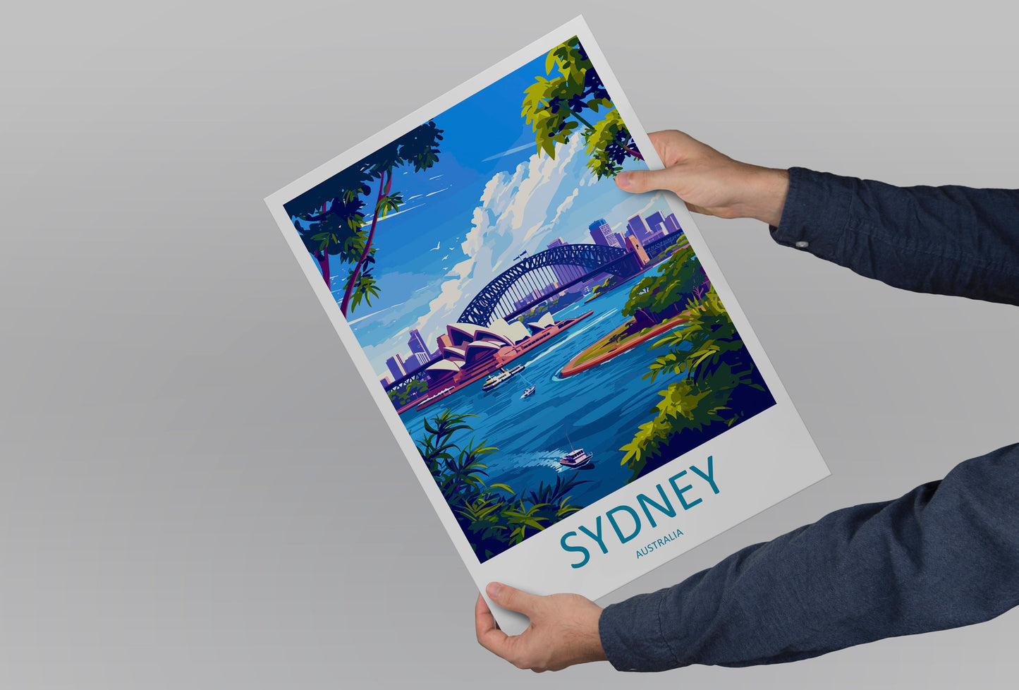 Sydney Opera House Travel Print Wall Art Sydney Wall Hanging Home Décor Sydney Gift Art Lovers Wall Art Australia Travel Print Opera House