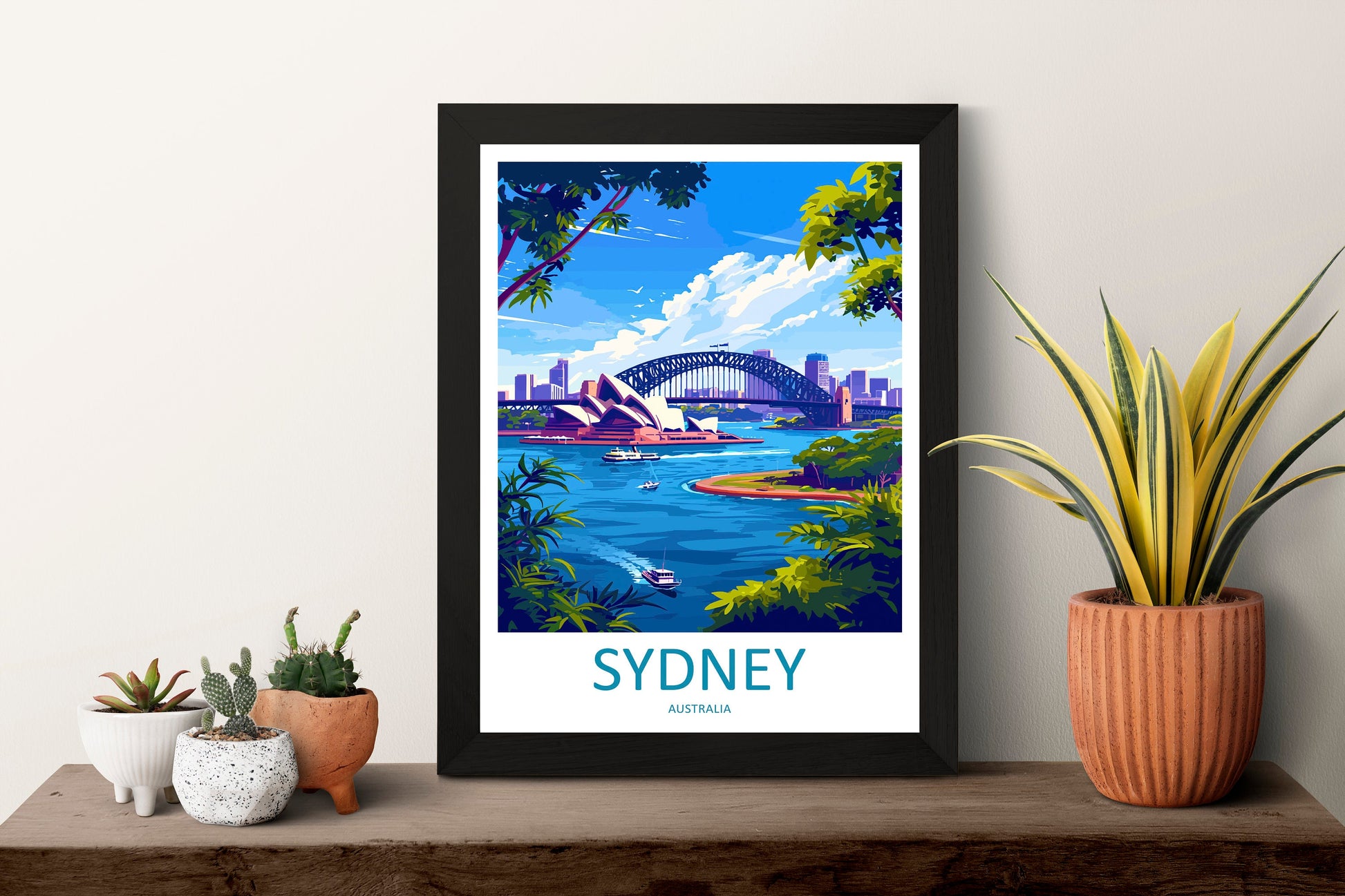 Sydney Opera House Travel Print Wall Art Sydney Wall Hanging Home Décor Sydney Gift Art Lovers Wall Art Australia Travel Print Opera House