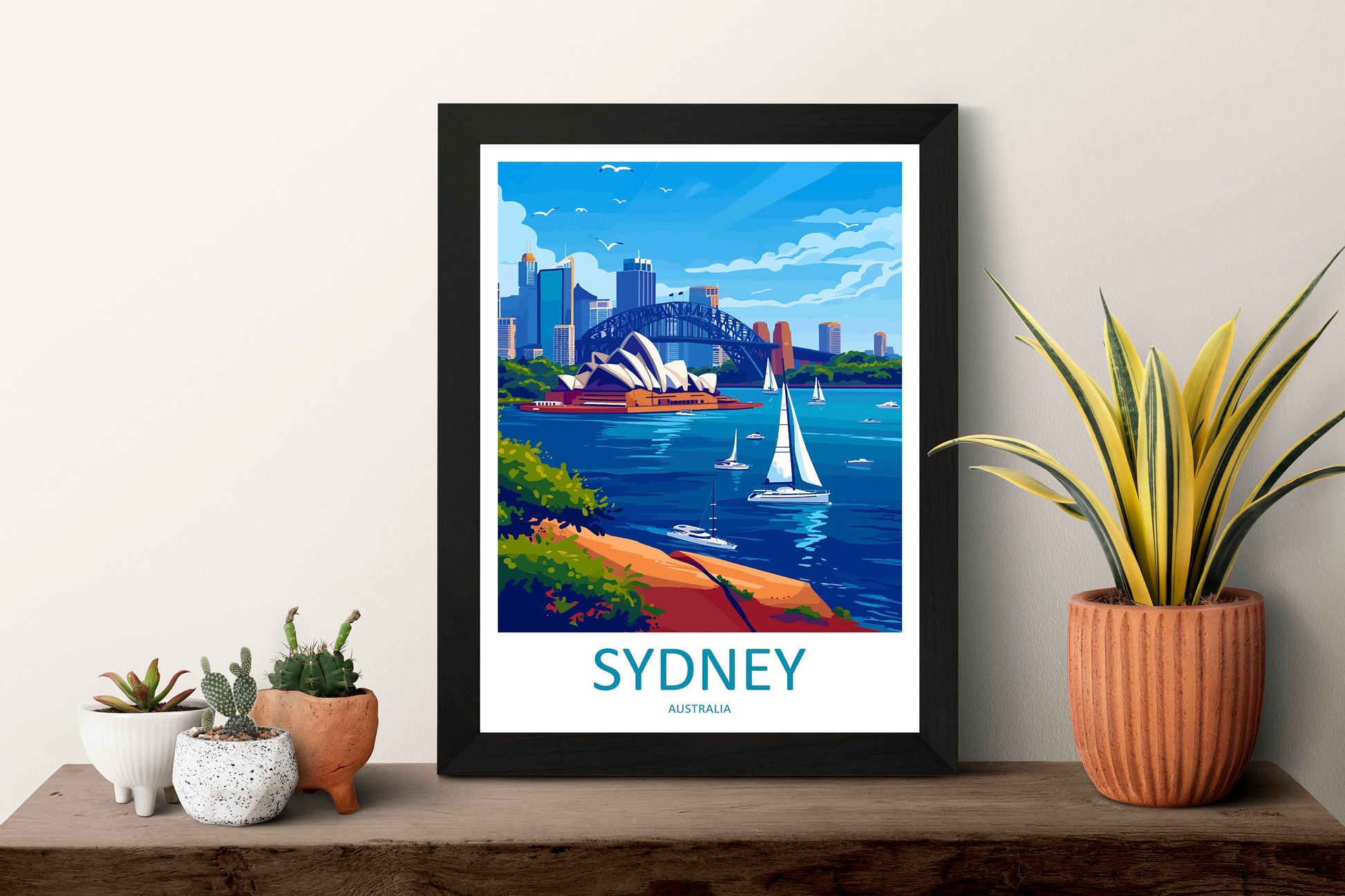 Sydney Opera House Travel Print Wall Art Sydney Wall Hanging Home Décor Sydney Gift Art Lovers Wall Art Australia Travel Print Opera House