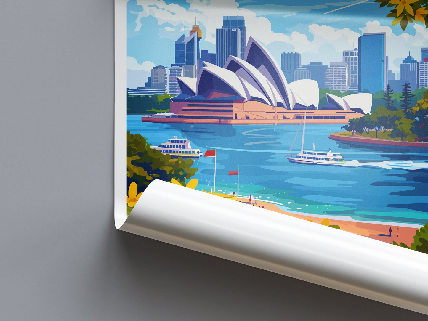 Sydney Opera House Travel Print Wall Art Sydney Wall Hanging Home Décor Sydney Gift Art Lovers Wall Art Australia Travel Print Opera House