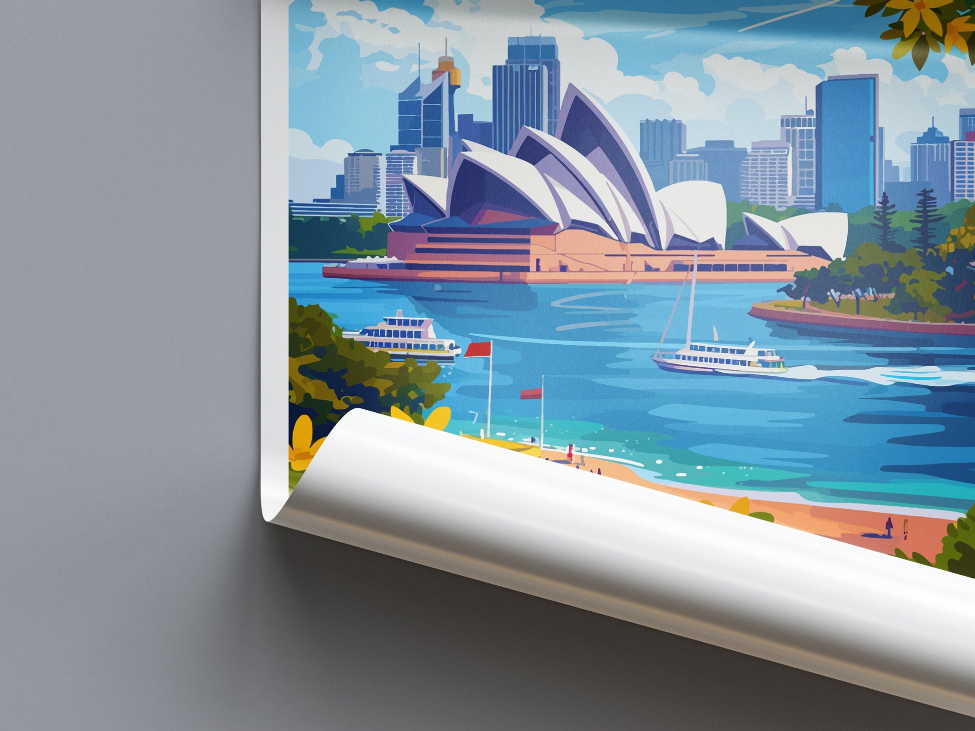 Sydney Opera House Travel Print Wall Art Sydney Wall Hanging Home Décor Sydney Gift Art Lovers Wall Art Australia Travel Print Opera House