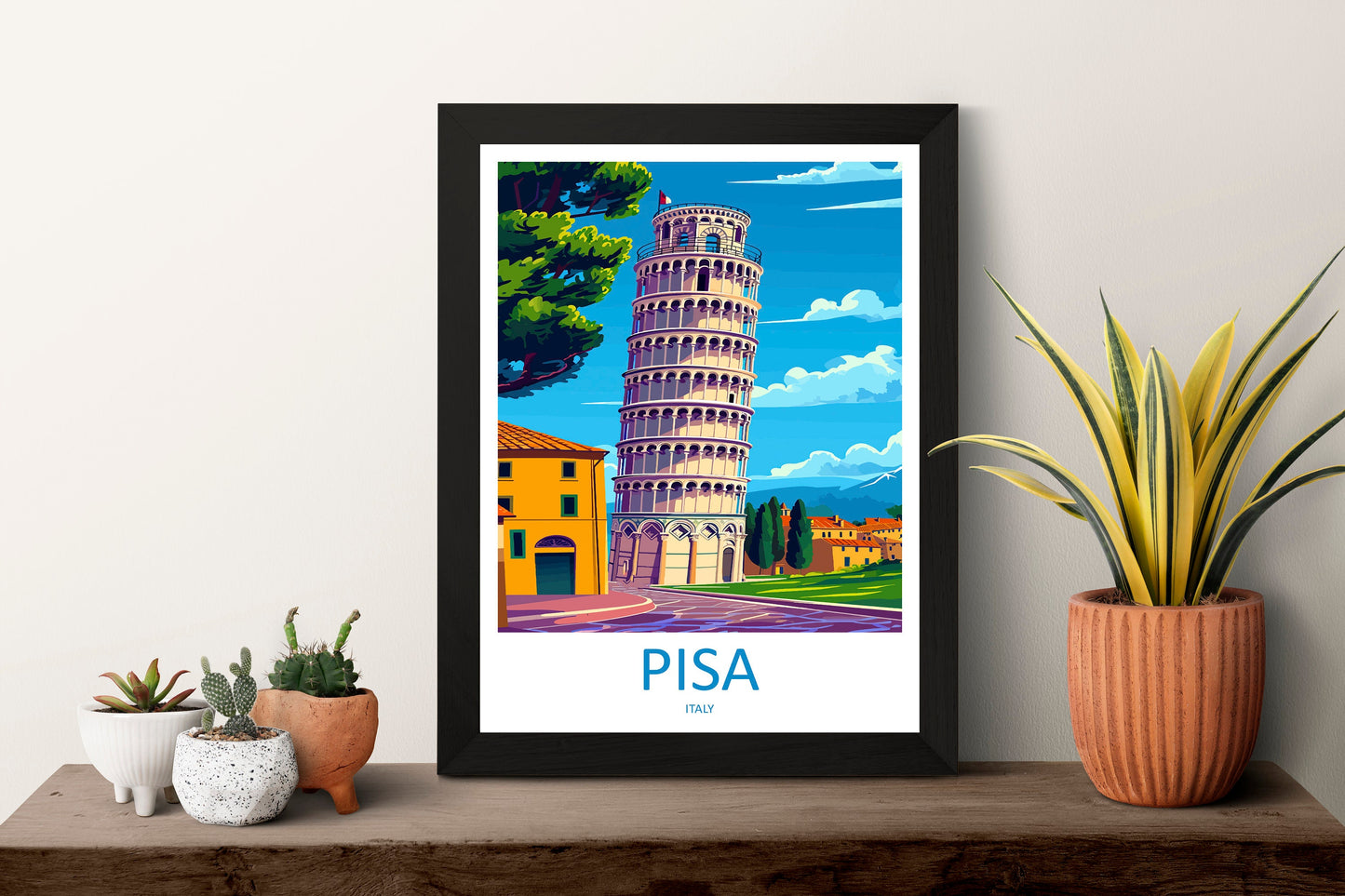 Pisa Travel Print Wall Art Pisa Wall Hanging Home Décor Pisa Gift Art Lovers Italy Art Lover Gift Pisa Print Pisa Travel Gift Poster