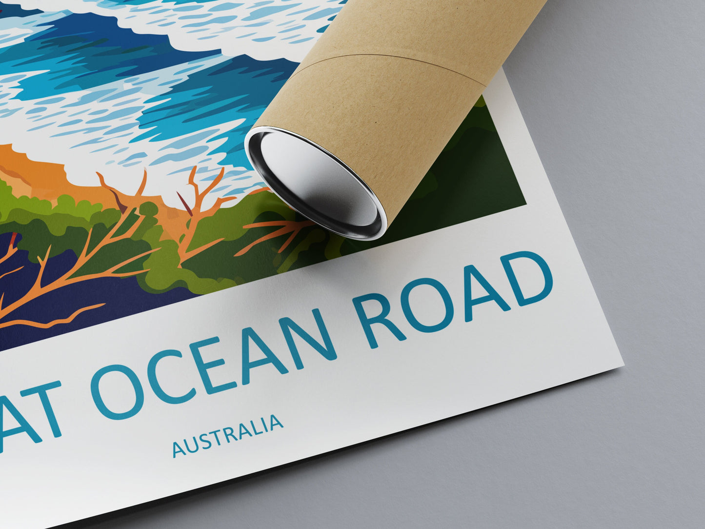 Great Ocean Road Travel Print Wall Art Ocean Road Wall Hanging Home Décor Great Ocean Road Gift Art Lovers Wall Art Australia Travel Print
