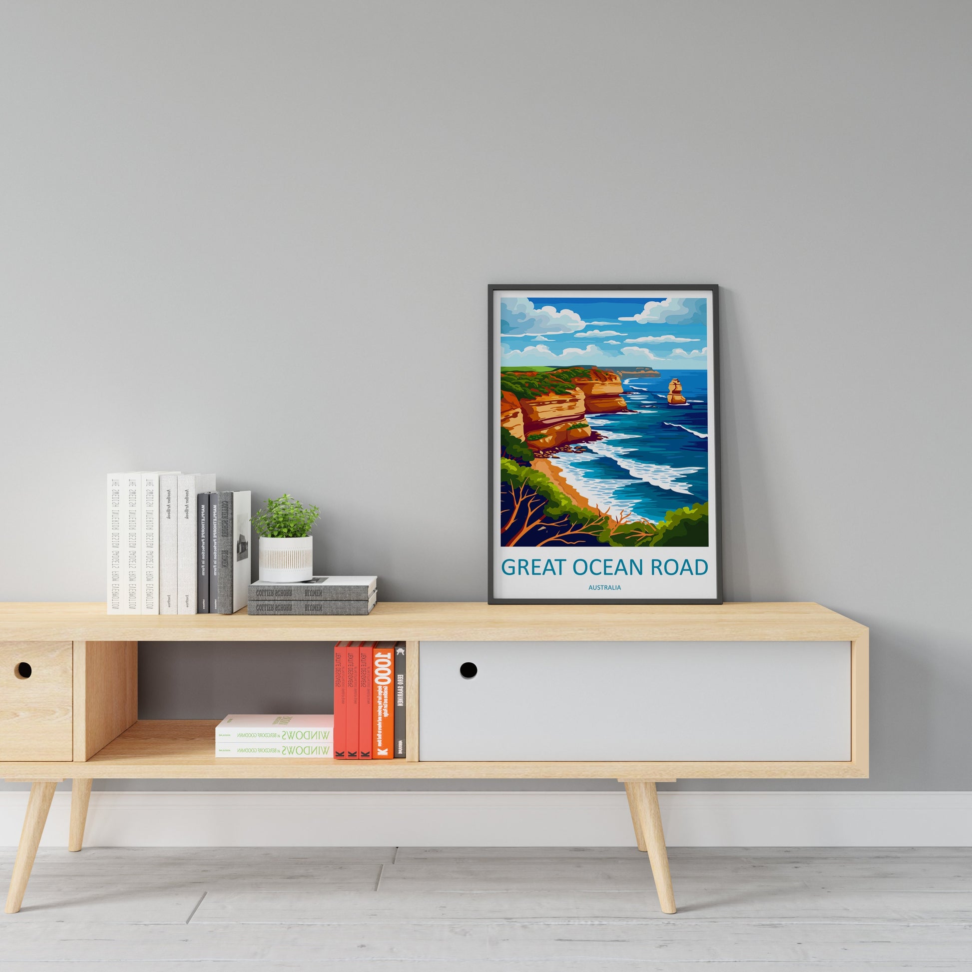 Great Ocean Road Travel Print Wall Art Ocean Road Wall Hanging Home Décor Great Ocean Road Gift Art Lovers Wall Art Australia Travel Print
