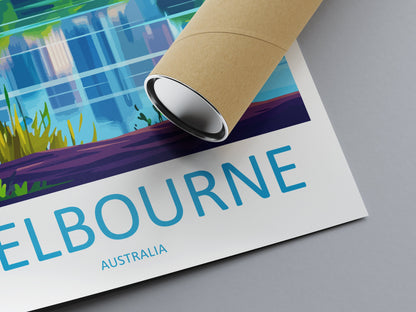 Melbourne Travel Print Wall Art Melbourne Wall Hanging Home Décor Melbourne Gift Art Lovers Wall Art Australia Travel Print