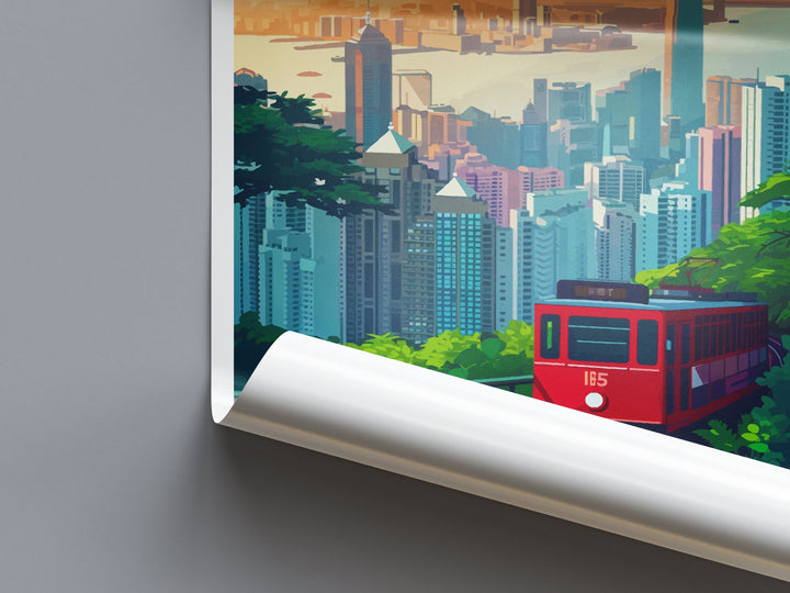 Hong Kong Travel Print Wall Art Hong Kong Wall Hanging Home Décor Gift Hong Kong Art Lovers China Hong Kong Art Gift Lover Print