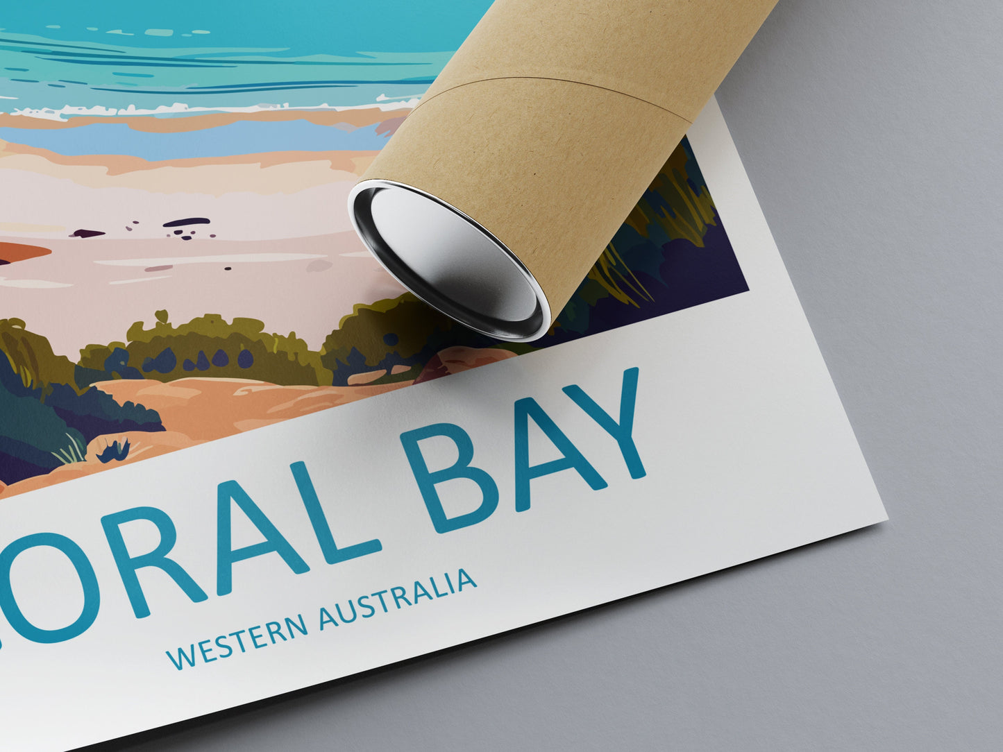 Coral Bay Travel Print Wall Art Coral Bay Wall Hanging Home Décor Coral Bay Gift Art Lovers Wall Art Australia Travel Print