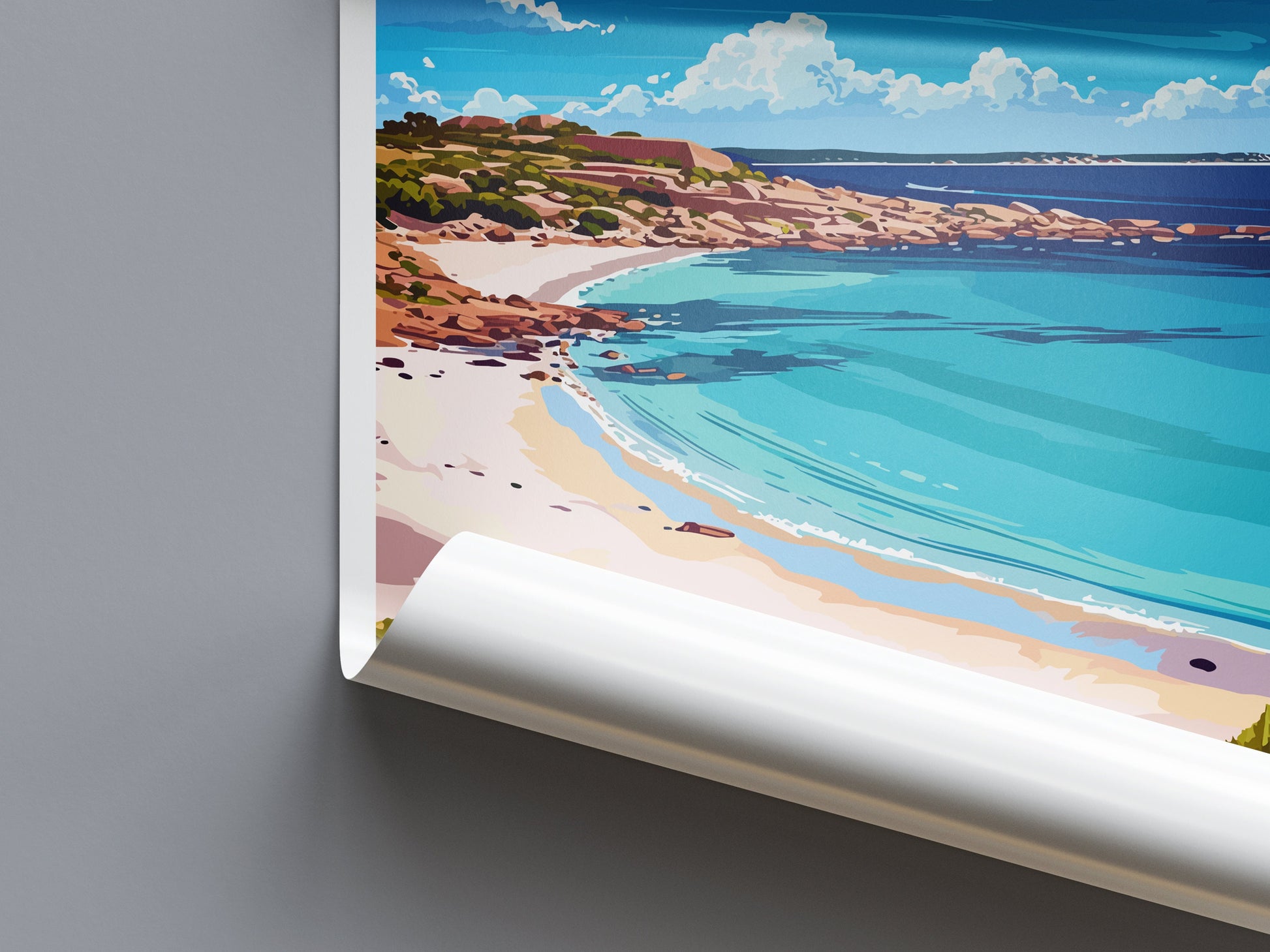 Coral Bay Travel Print Wall Art Coral Bay Wall Hanging Home Décor Coral Bay Gift Art Lovers Wall Art Australia Travel Print