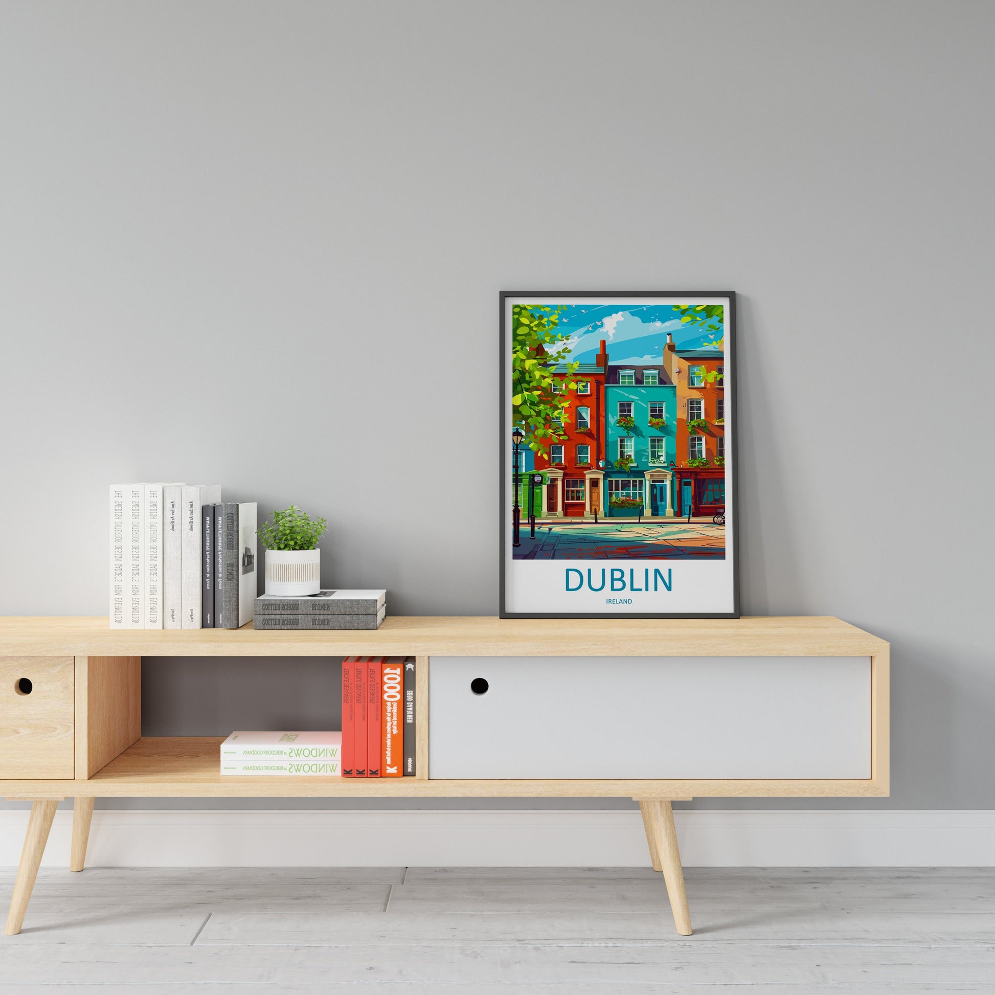 Dublin Skyline Print Dublin Home Decor Skyline City Art Print Dublin Wall Art for Ireland Enthusiast Gift Wall Hanging Dublin Ireland Print