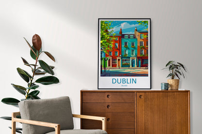Dublin Skyline Print Dublin Home Decor Skyline City Art Print Dublin Wall Art for Ireland Enthusiast Gift Wall Hanging Dublin Ireland Print