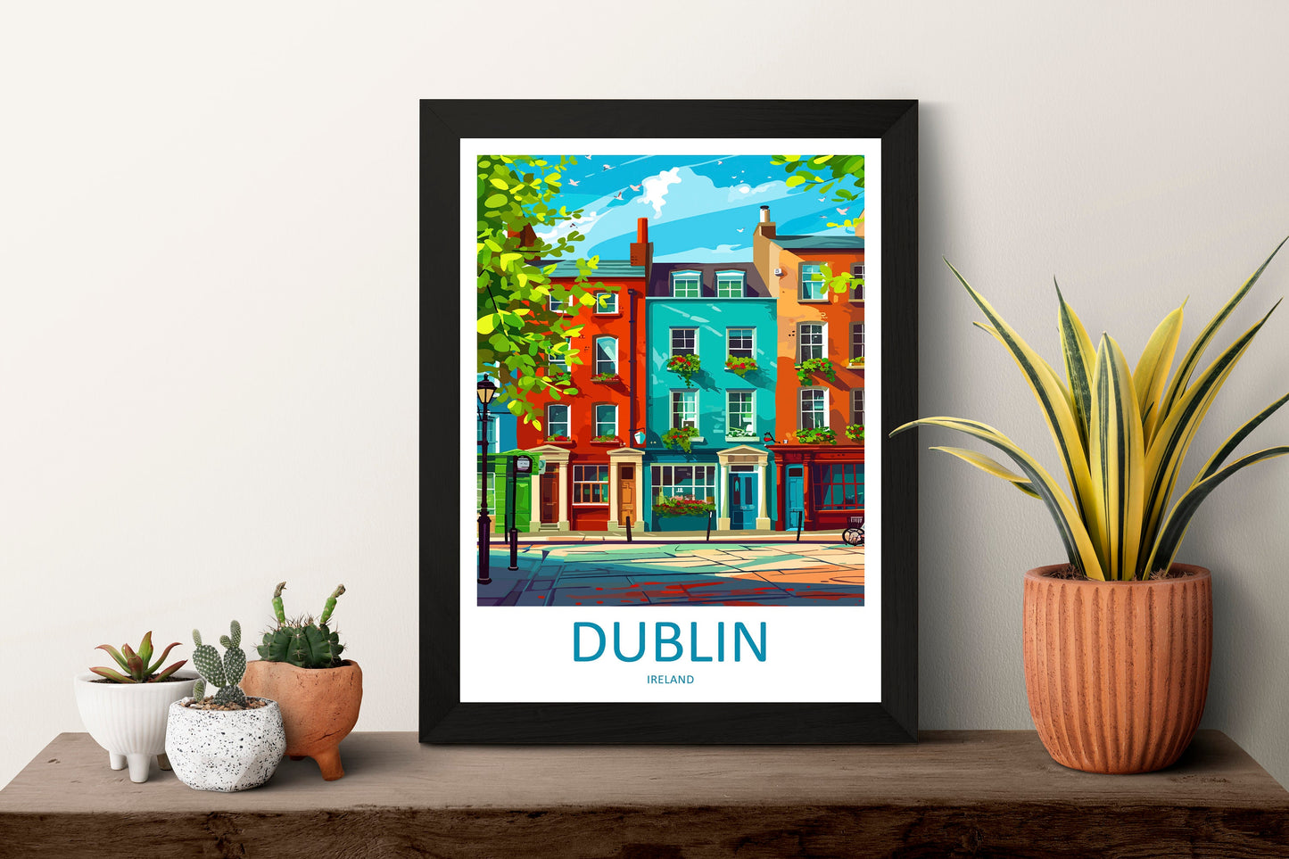 Dublin Skyline Print Dublin Home Decor Skyline City Art Print Dublin Wall Art for Ireland Enthusiast Gift Wall Hanging Dublin Ireland Print