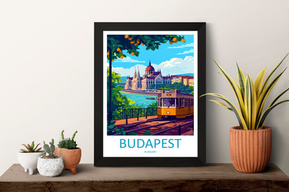 Budapest Travel Print Wall Art Budapest Wall Hanging Home Décor Budapest Gift Art Lovers Hungary Art Lover Gift Budapest Wall Décor